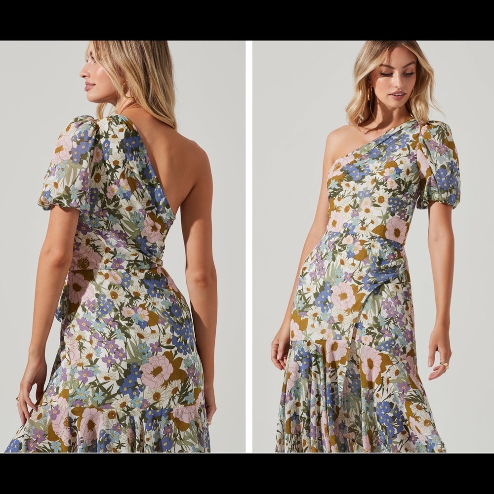 Sa Torino One Shoulder MIDI Dress